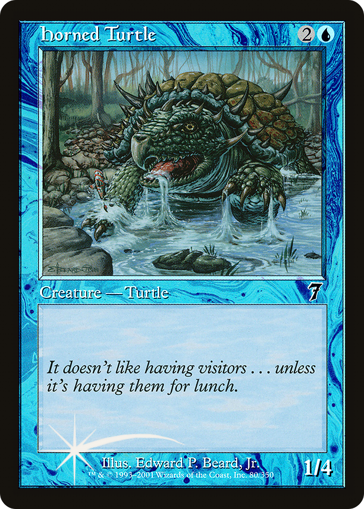 Horned Turtle (7ED-080) [7th Edition]