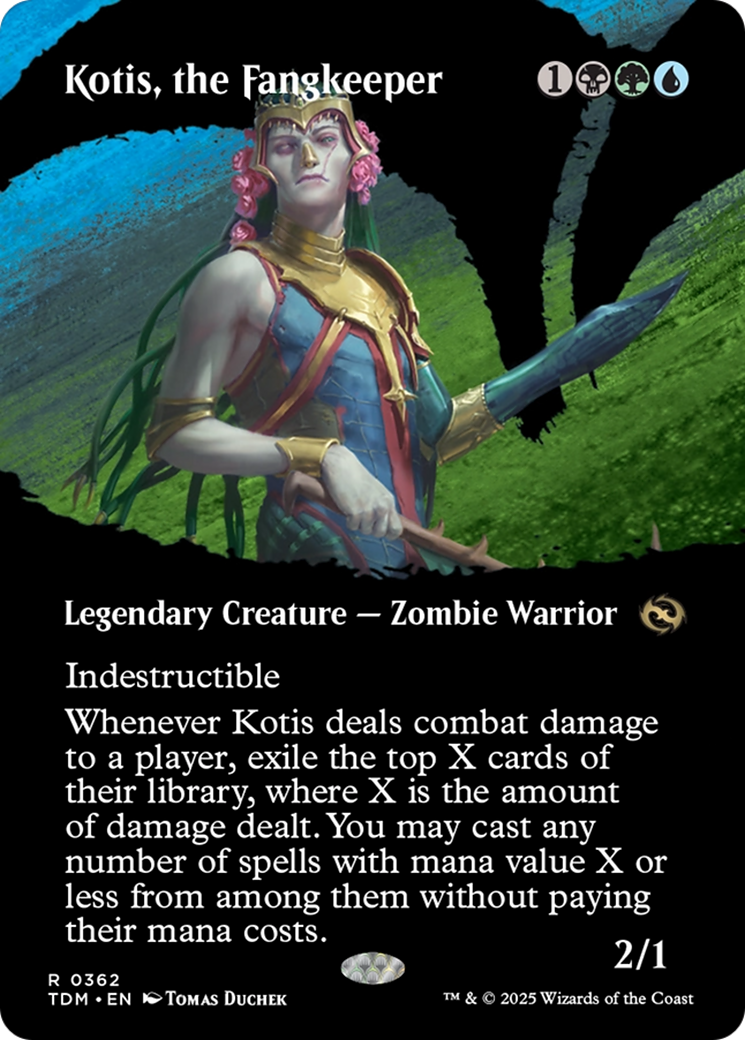 Kotis, the Fangkeeper (Borderless) (TDM-362) (Showcase) [Tarkir: Dragonstorm] Foil