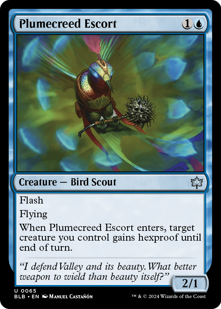 Plumecreed Escort (BLB-065) [Bloomburrow] Foil
