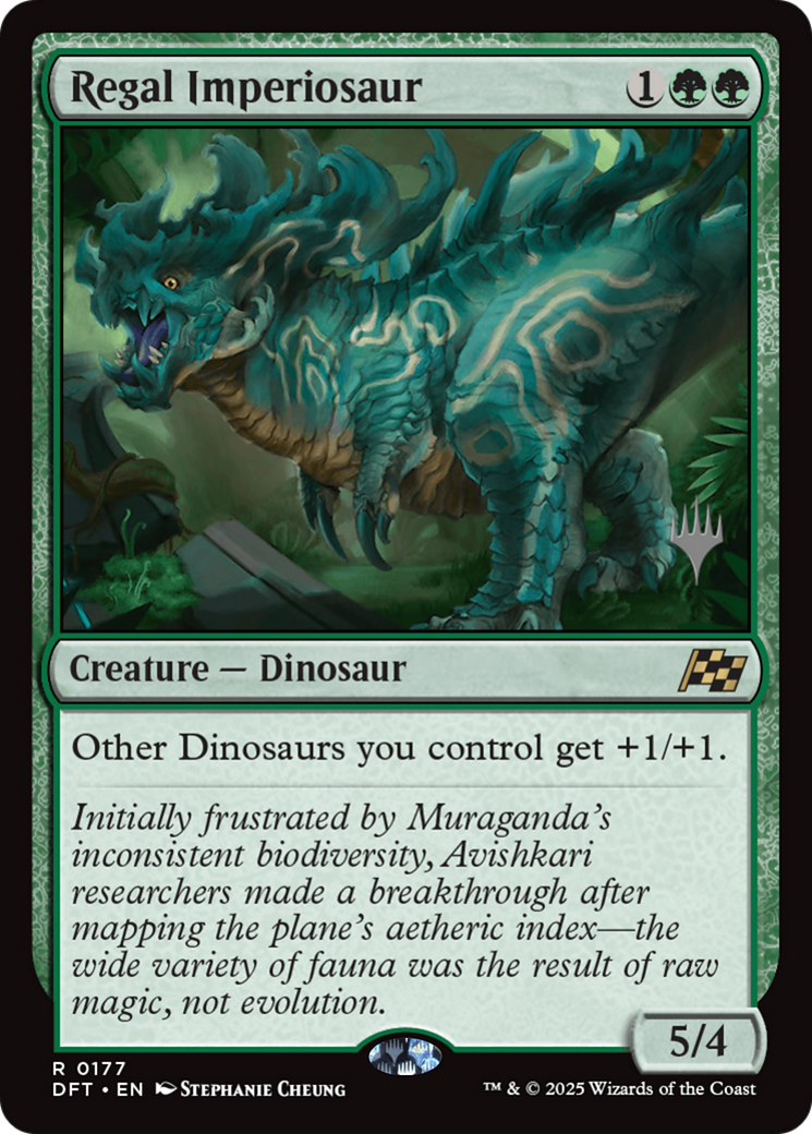 Regal Imperiosaur (PPDFT-177) [Promo Pack: Aetherdrift] Foil