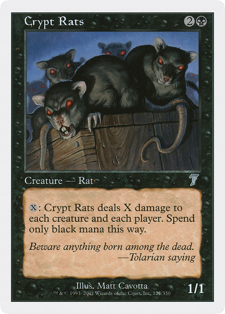Crypt Rats (7ED-125) [7th Edition]