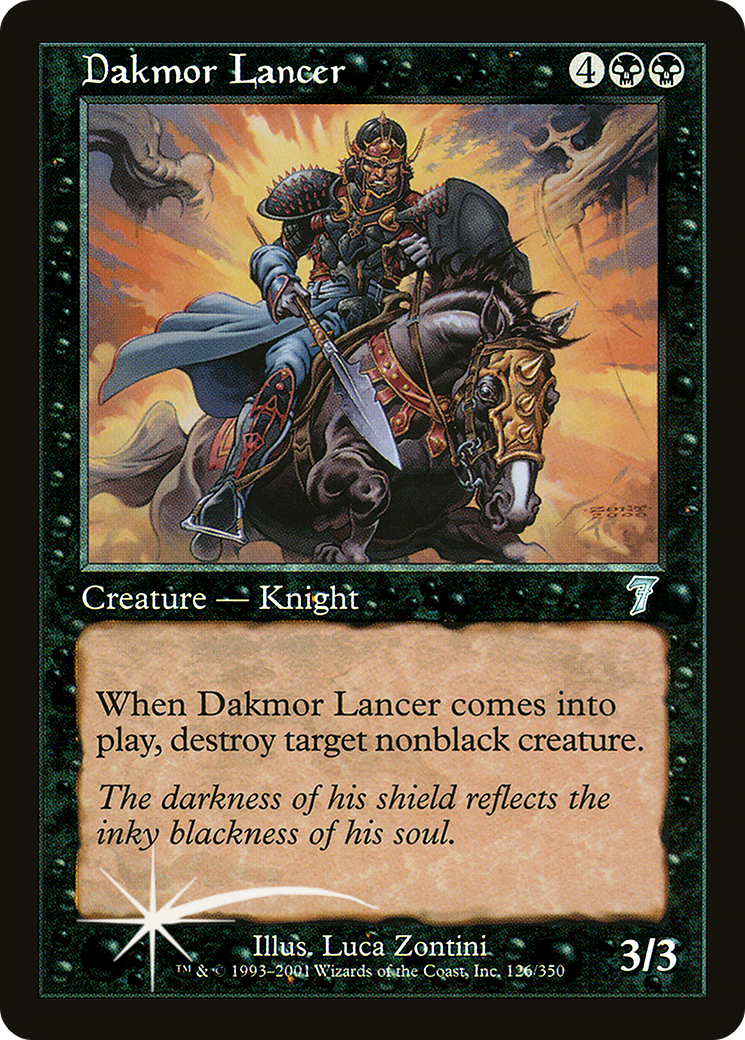 Dakmor Lancer (7ED-126) [7th Edition] Foil