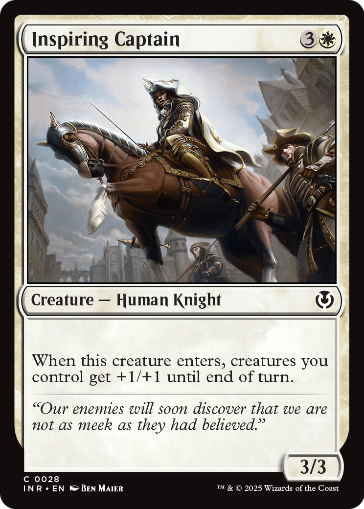 Inspiring Captain (INR-028) [Innistrad Remastered] Foil