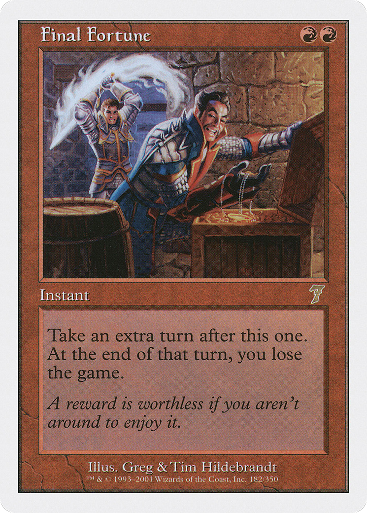 Final Fortune (7ED-182) [7th Edition] Foil