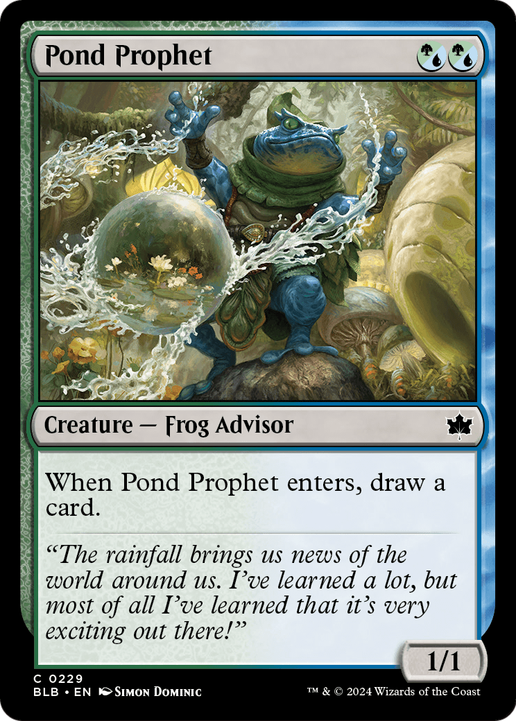 Pond Prophet (BLB-229) [Bloomburrow] Foil