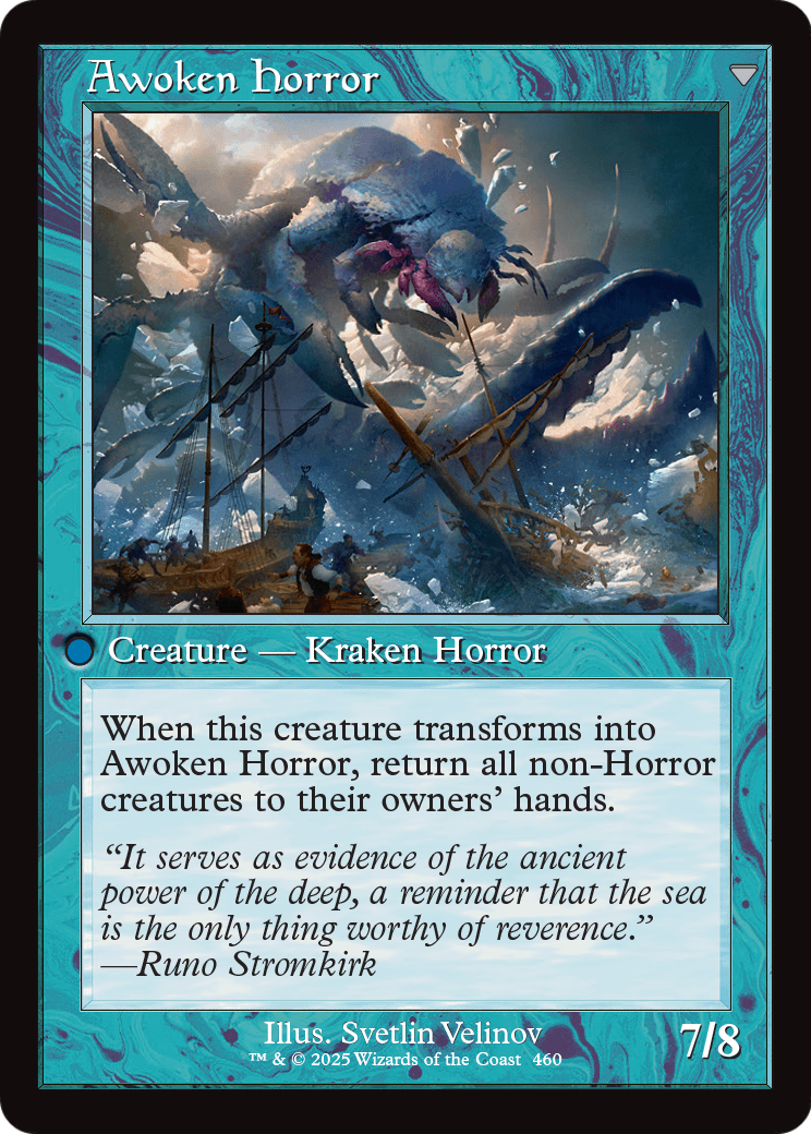 Thing in the Ice (Retro Frame) (INR-460) [Innistrad Remastered] Foil