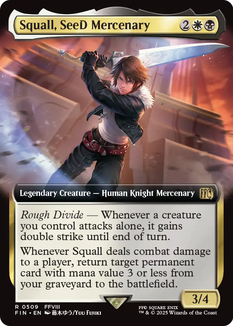 Squall, SeeD Mercenary (Extended Art) (FIN-509) [FINAL FANTASY] Foil