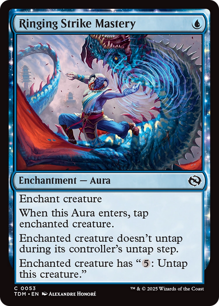 Ringing Strike Mastery (TDM-053) [Tarkir: Dragonstorm] Foil