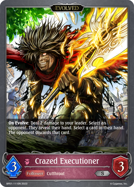 Crazed Executioner (BP01-111EN) [Advent of Genesis]