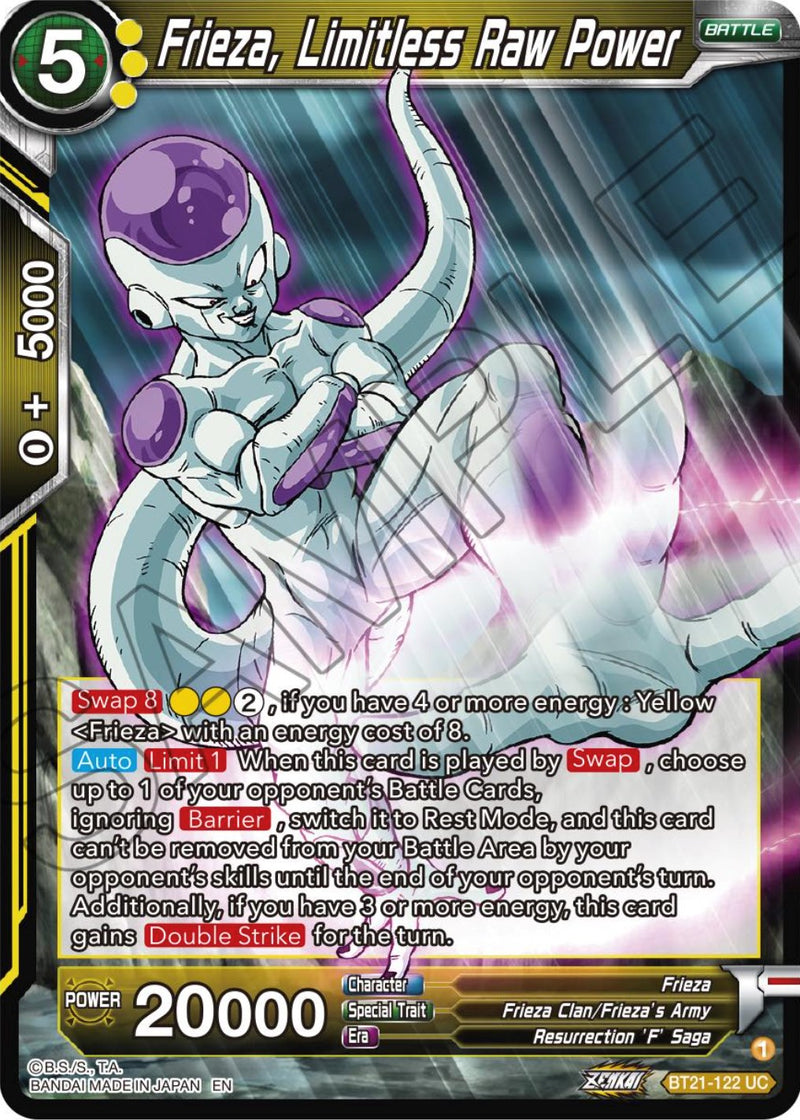 Frieza, Limitless Raw Power (BT21-122) [Wild Resurgence]