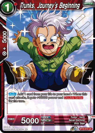 Trunks, Journey's Beginning (BT15-013) [Saiyan Showdown]