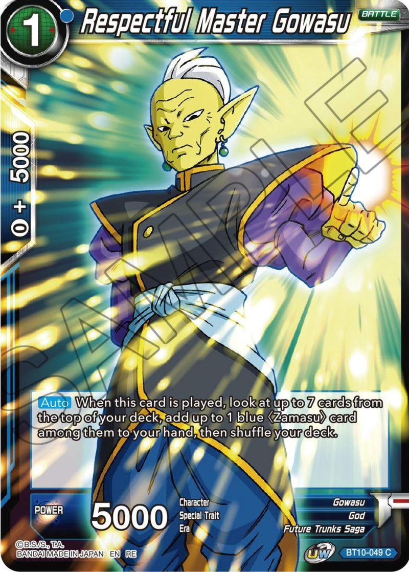 Respectful Master Gowasu (Reprint) (BT10-049) [Ultimate Deck 2023]