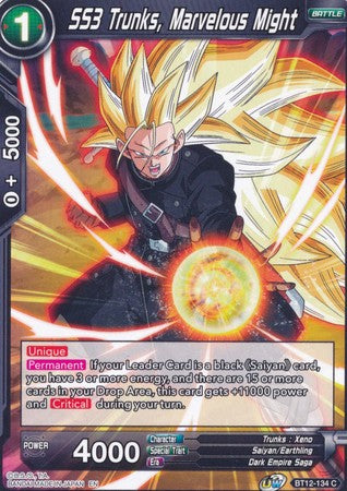 SS3 Trunks, Marvelous Might (BT12-134) [Vicious Rejuvenation]