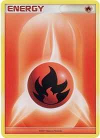 Fire Energy (2007 Unnumbered D P Style Non Holo) [League & Championship Cards]