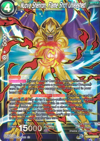 Nuova Shenron, Flame Shot Unleashed (BT12-109) [Vicious Rejuvenation]