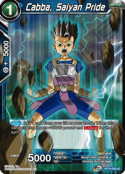 Cabba, Saiyan Pride (BT15-039) [Saiyan Showdown]