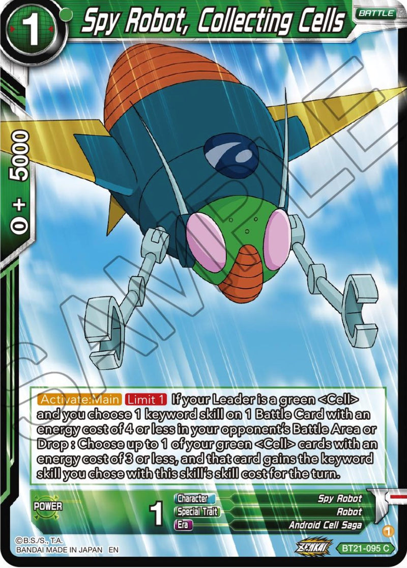Spy Robot, Collecting Cells (BT21-095) [ZENKAI Series: Set 04]