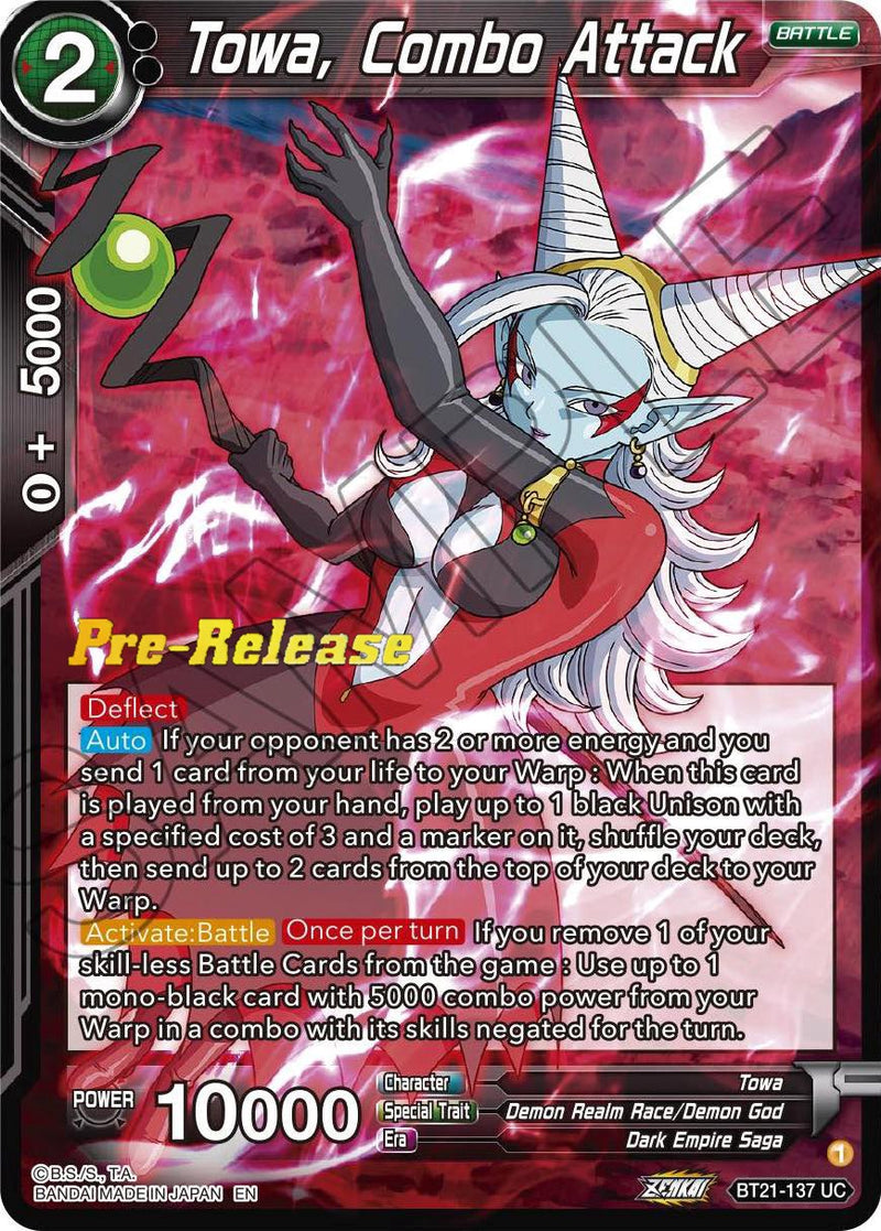 Towa, Combo Attack (BT21-137) [Wild Resurgence Pre-Release Cards]