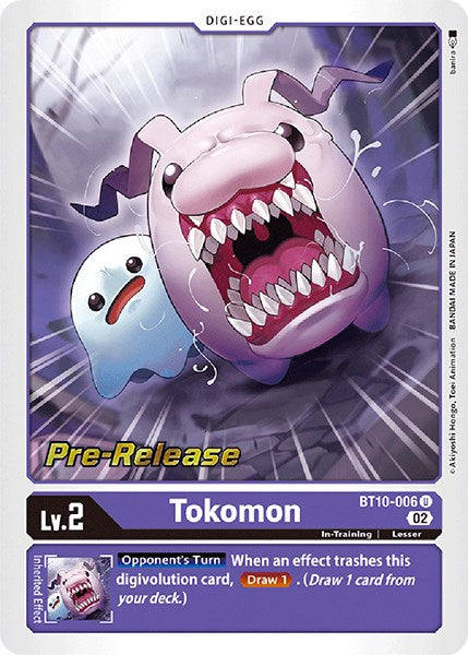 Tokomon [BT10-006] [Xros Encounter Pre-Release Cards]