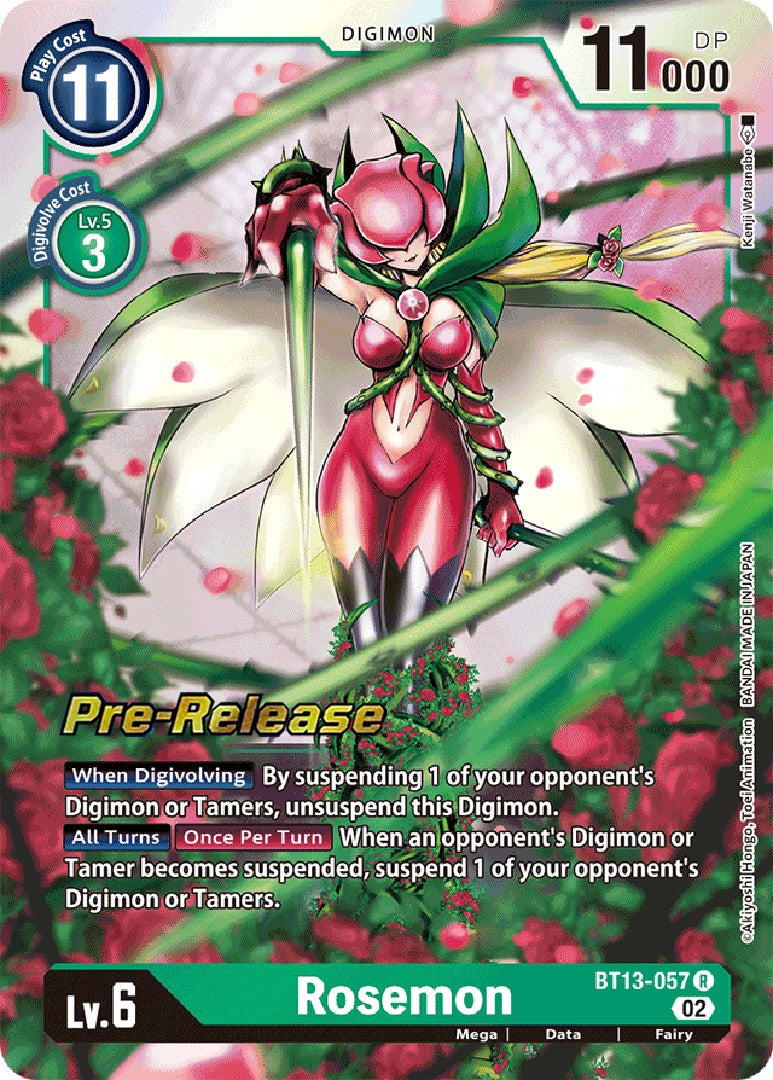 Rosemon [BT13-057] [Versus Royal Knight Booster Pre-Release Cards]