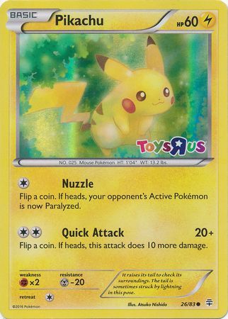 Pikachu (26/83) (Toys R Us Promo) [Miscellaneous Cards & Products]