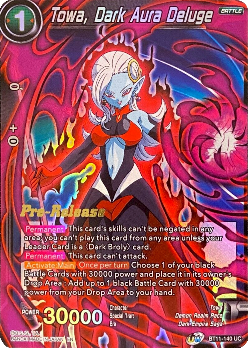 Towa, Dark Aura Deluge (BT11-140) [Vermilion Bloodline Prerelease Promos]