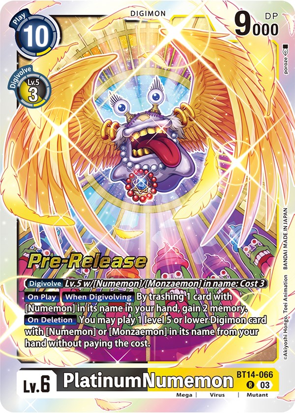 PlatinumNumemon [BT14-066] [Blast Ace Pre-Release Cards]