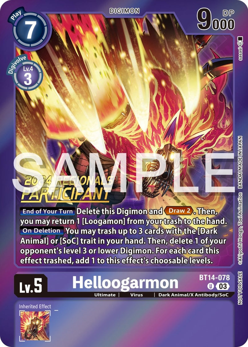 Helloogarmon [BT14-078] (2024 Regionals Participant) [Blast Ace Promos]