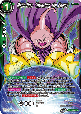 Majin Buu, Thwarting the Enemy (BT14-083) [Cross Spirits]