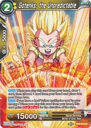 Gotenks, the Unpredictable (BT8-078) [Malicious Machinations]