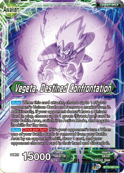 Vegeta // Vegeta, Destined Confrontation (BT15-062) [Saiyan Showdown]