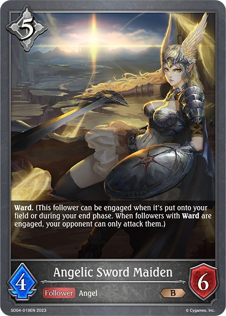 Angelic Sword Maiden (SD04-019EN) [Wrath of the Greatwyrm]