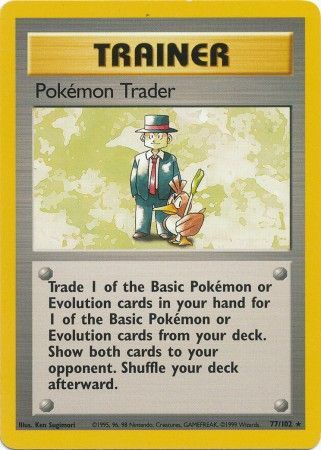 Pokemon Trader (77/102) [Base Set Unlimited]