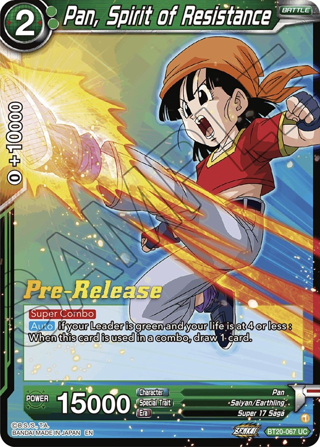 Pan, Spirit of Resistance (BT20-067) [Power Absorbed Prerelease Promos]