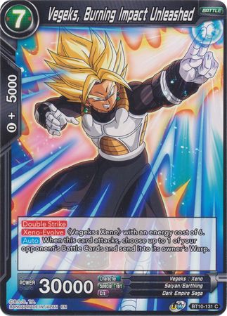 Vegeks, Burning Impact Unleashed (BT10-131) [Rise of the Unison Warrior]