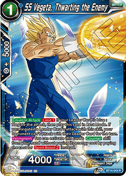 SS Vegeta, Thwarting the Enemy (BT14-043) [Cross Spirits]