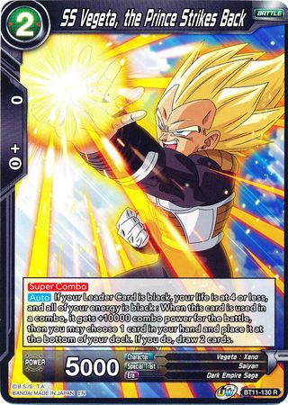 SS Vegeta, the Prince Strikes Back (BT11-130) [Vermilion Bloodline]