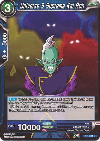 Universe 9 Supreme Kai Roh (TB1-034) [The Tournament of Power]