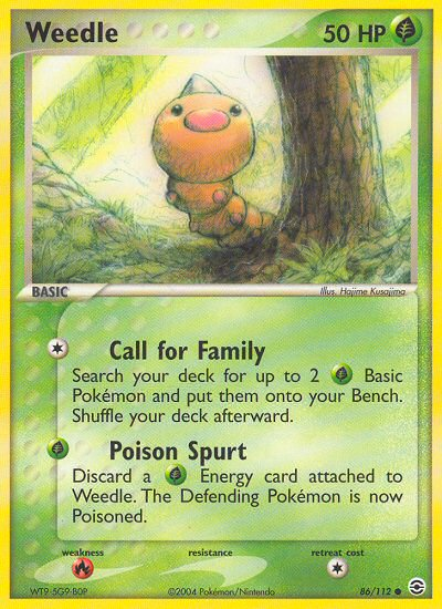 Weedle (86/112) [EX: FireRed & LeafGreen]