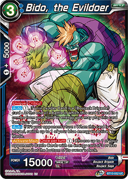 Bido, the Evildoer (Uncommon) (BT13-052) [Supreme Rivalry]