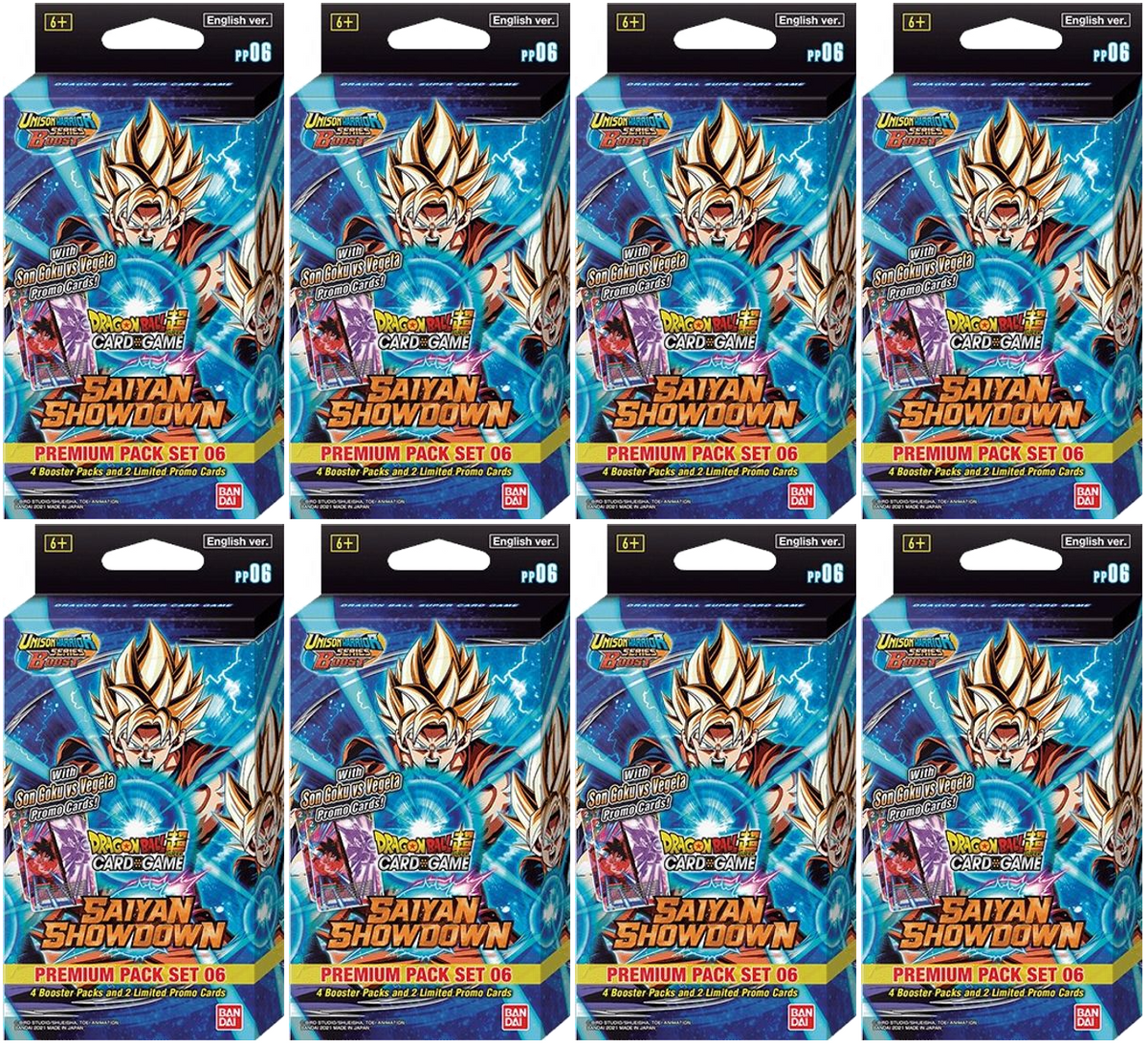 Unison Warrior Series: Saiyan Showdown [PP06] - Premium Pack Set Display