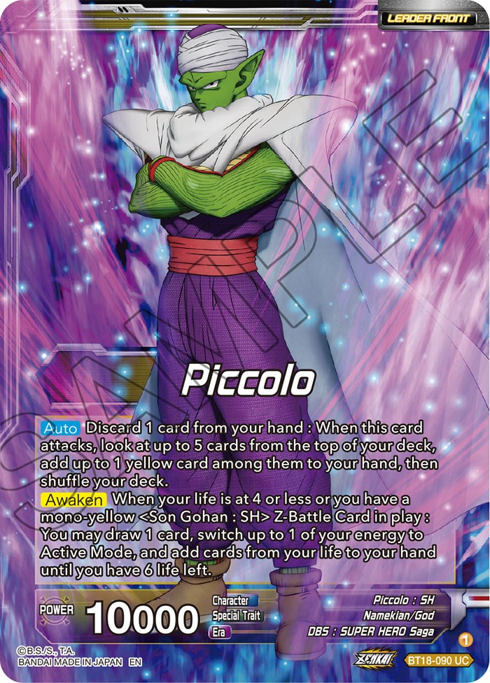 Piccolo // Piccolo, Facing New Foes (BT18-090) [Dawn of the Z-Legends]