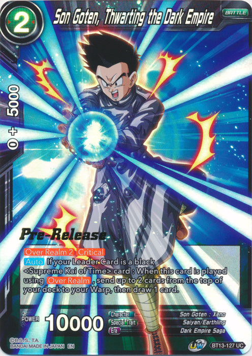 Son Goten, Thwarting the Dark Empire (BT13-127) [Supreme Rivalry Prerelease Promos]