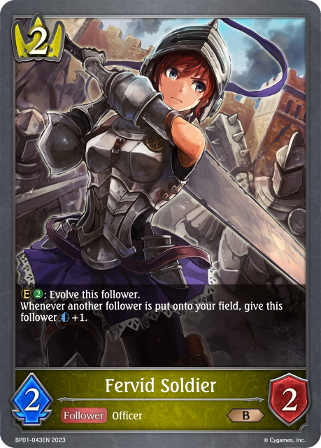 Fervid Soldier (BP01-043EN) [Advent of Genesis]