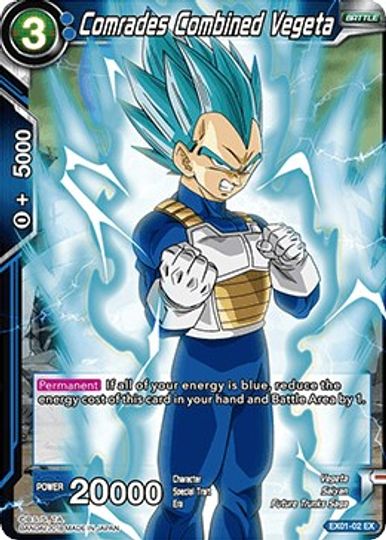 Comrades Combined Vegeta (EX01-02) [Mighty Heroes]