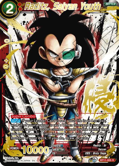 Raditz, Saiyan Youth (Alternate Art) (BT11-005) [Special Anniversary Set 2021]