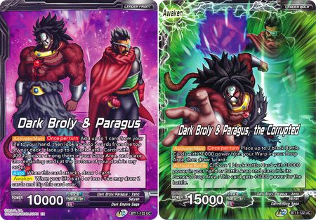 Dark Broly & Paragus // Dark Broly & Paragus, the Corrupted (BT11-122) [Vermilion Bloodline 2nd Edition]