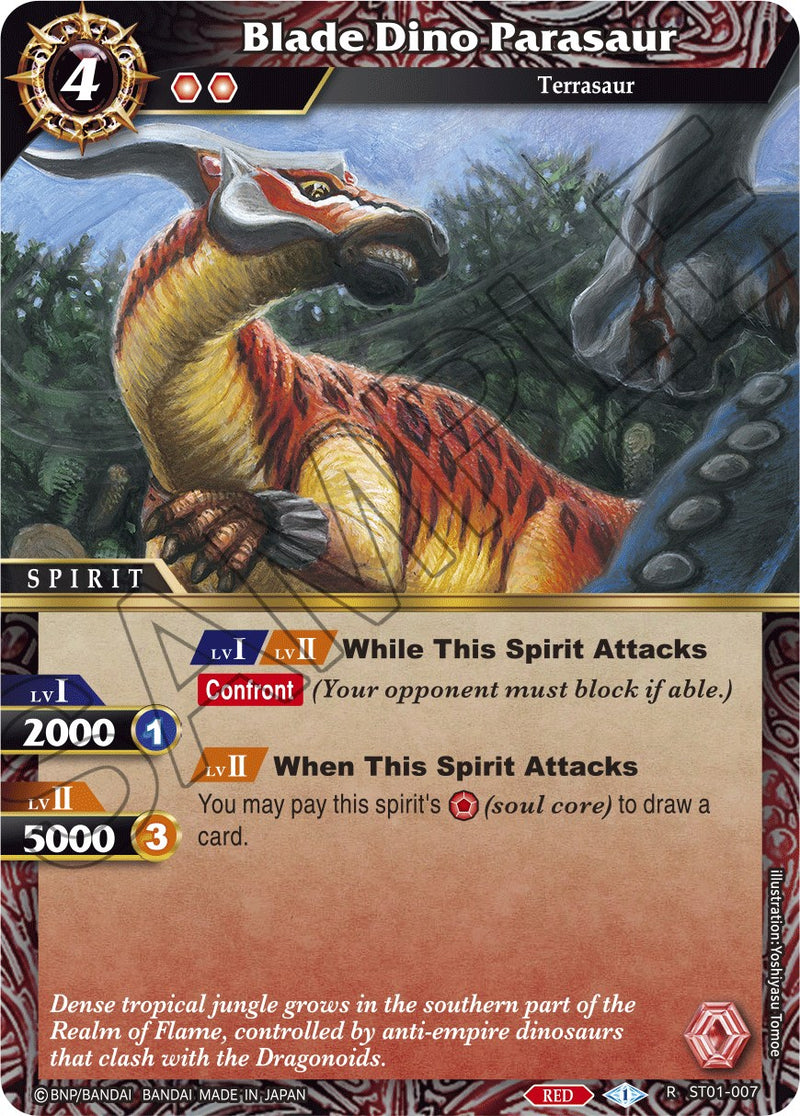 Blade Dino Parasaur (ST01-007) [Starter Deck 01: Dragon Onslaught]