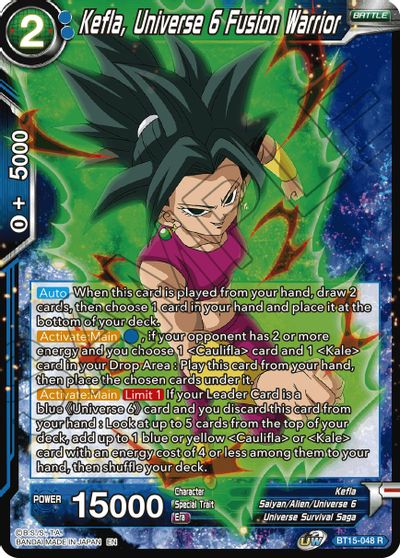 Kefla, Universe 6 Fusion Warrior (BT15-048) [Saiyan Showdown]