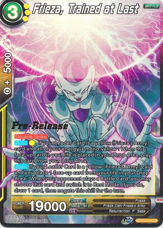 Frieza, Trained at Last (BT12-101) [Vicious Rejuvenation Prerelease Promos]